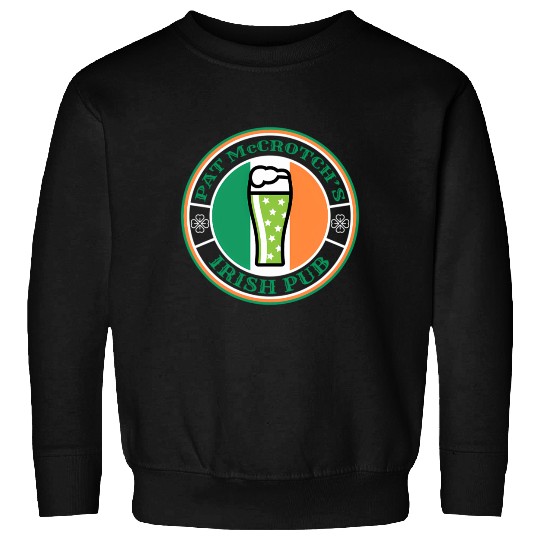 Pat Mccrotch'S Irish Pub Green Beer St Patric Day Sweatshirts