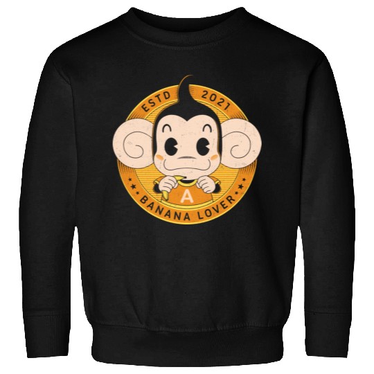 Monkey Banana Lover Sweatshirts