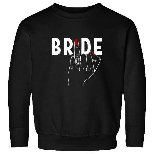 Honeymoon Bachelorette Party Finger Ring Fiancè Sweatshirts