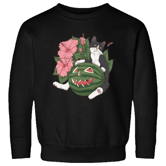 Summer Halloween Cat Sweatshirts