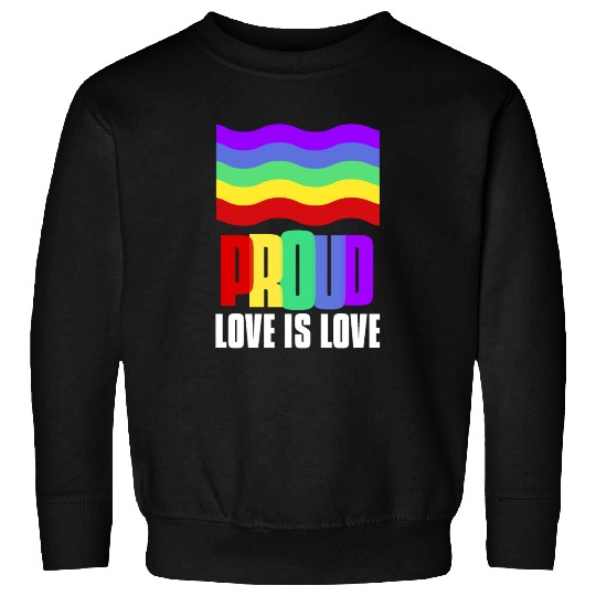 Proud LGBT Sweatshirts Love is Love Sweatshirts Gay Pride