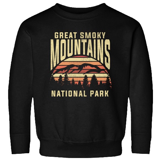Retro National Park Great Smoky Mountains National Sweatshirts