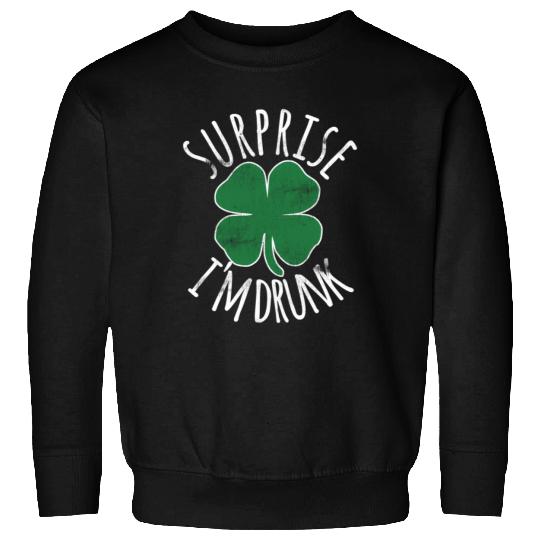 Surprise I'M Drunk Shamrock St Patrick'S Day Sweatshirts