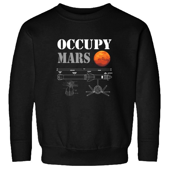 Occupy Mars Starship Rocket Sweatshirts