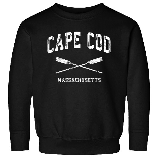 Cape Cod Massachusetts Nautical Crossed Oars Sweatshirts