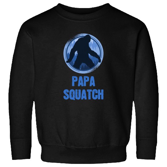 Sasquatch Walking Papa Squatch Sweatshirts
