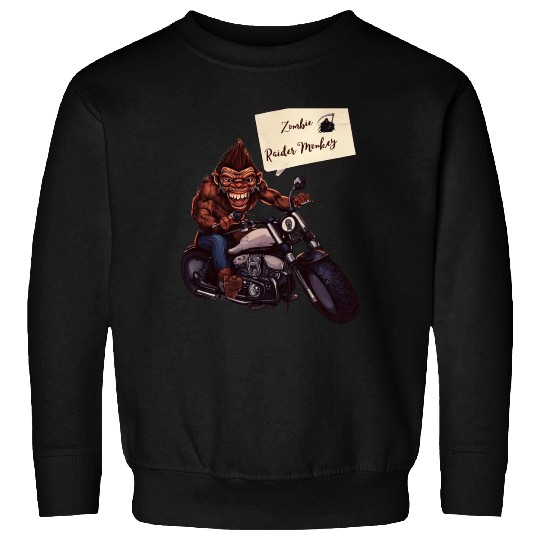 zombie Raider Monkey Sweatshirts