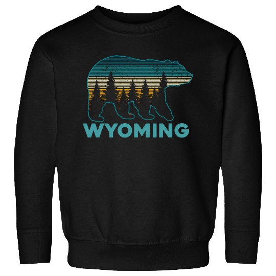 Wyoming Grizzly Bear Nature Hiking Sweatshirts