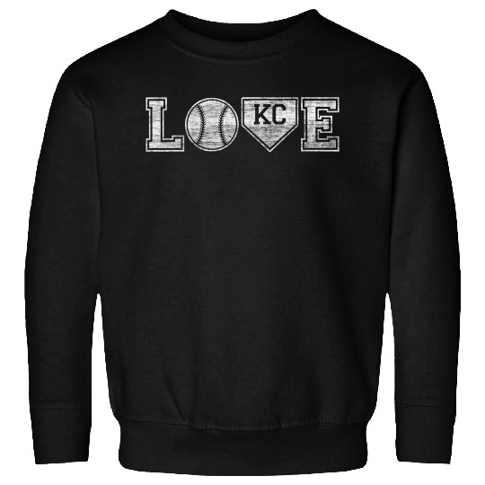 Baseball Kansas City Love Blue Color Royal Sweatshirts