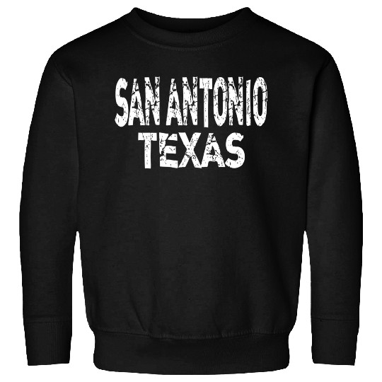 San Antonio Texas Distressed Sweatshirts