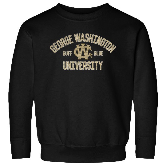 George Washington Colonials Arch Over Team Color Sweatshirts
