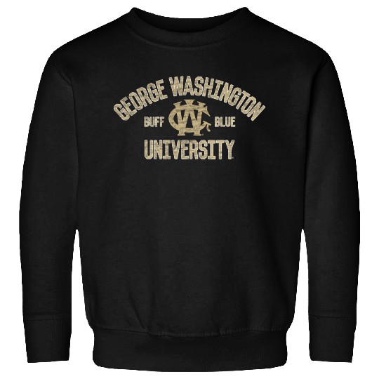 George Washington Colonials Arch Over Team Color Sweatshirts