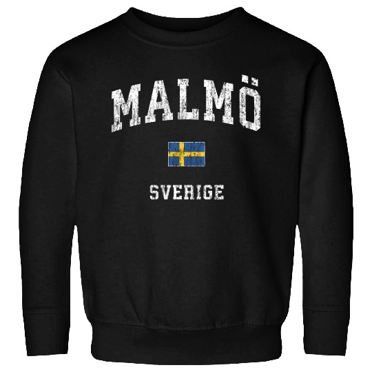 Malmo Sweden Sverige Athletic Sports Sweatshirts