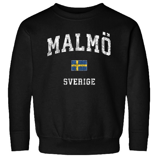 Malmo Sweden Sverige Athletic Sports Sweatshirts