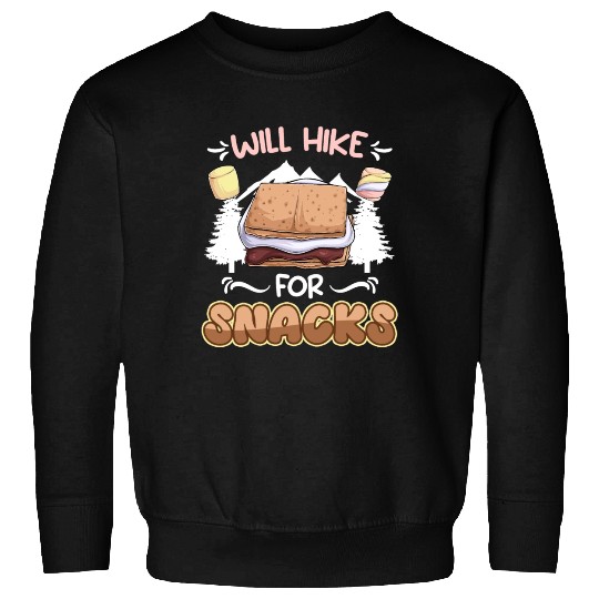Wanderlust Climber funny Mountain Hiking Snack Sweatshirts