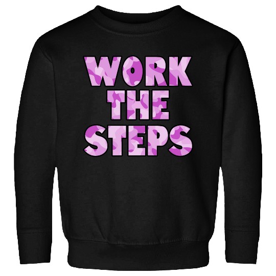 Work the Steps purple camo Sweatshirts