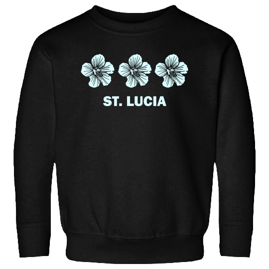 St Lucia Tropical Hibiscus Flower Sweatshirts