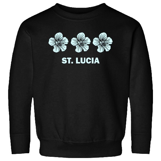 St Lucia Tropical Hibiscus Flower Sweatshirts