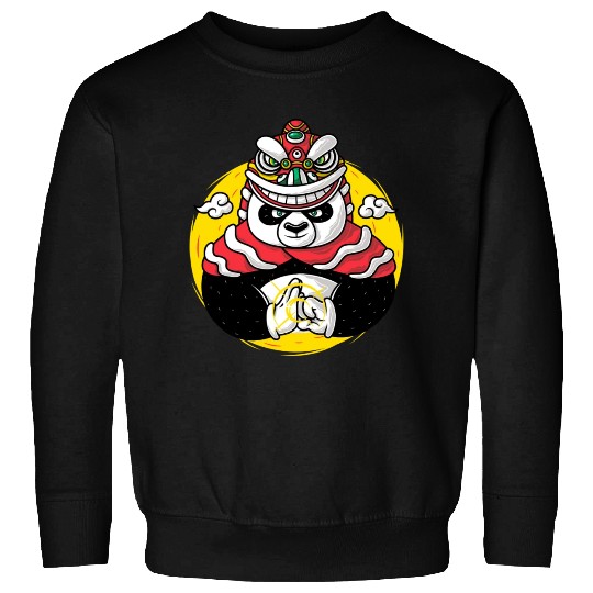 Lion Dance Panda Sweatshirts