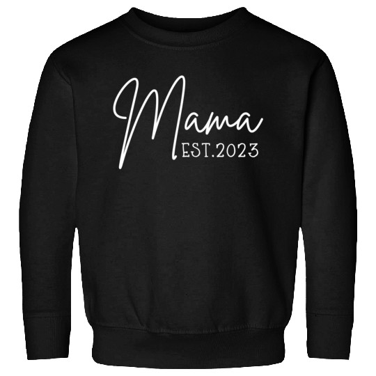 Mama Est 2023 Pocket Promoted To Mama Pregnancy Sweatshirts