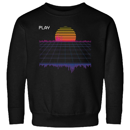 Outrun Synthwave Retrowave Wave Sunset Aesthetic Sweatshirts