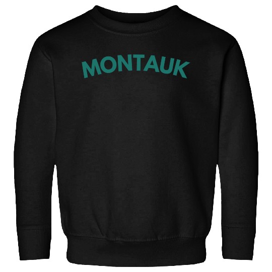 Montauk New York Vintage College Style (Green) Sweatshirts