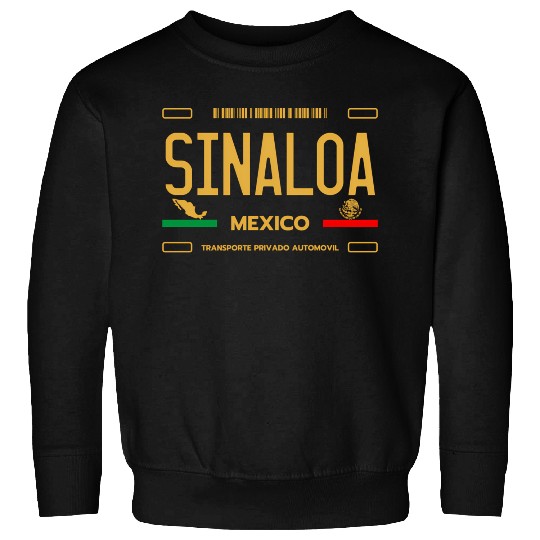 Sinaloa Meco License Plate Aesthetic Sinaloa Sweatshirts