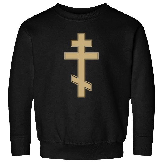 Russian Orthodox Cross Slavo Byzantine Cross Sweatshirts