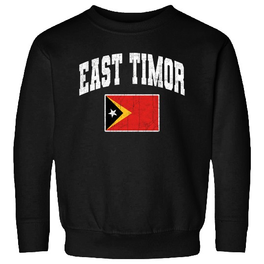 East Timor Vintage Flag Sweatshirts