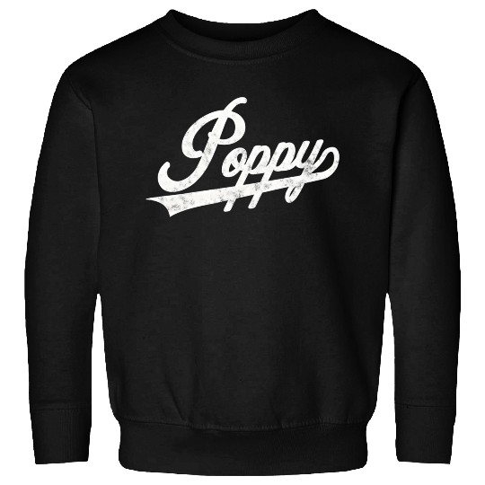 Poppy Style Fatherâ€™S Day For Papa Grandpa Sweatshirts