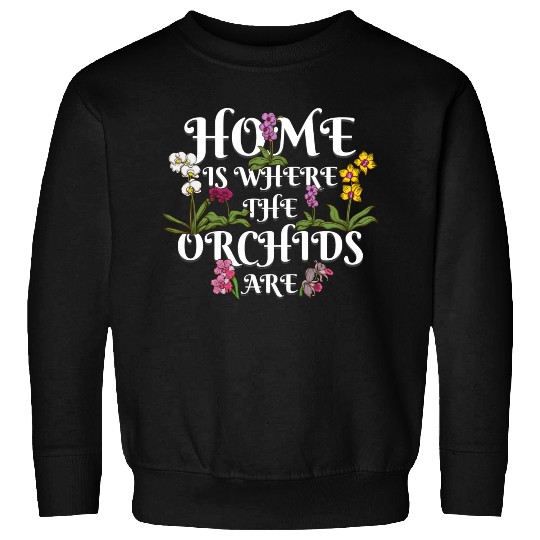 Orchid Flower Lover Women Florist Plants Lover Sweatshirts