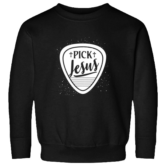 Jesus Lord Christian Guitar Player God Savior Sweatshirts