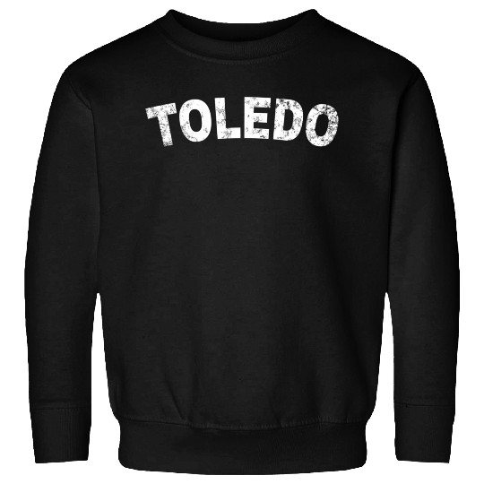 Toledo White Text Sweatshirts