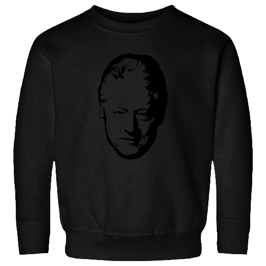Bill Clinton Black On White Pop Art Sweatshirts