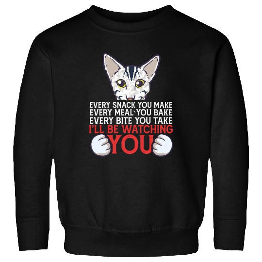 I'Ll Be Watching You Oriental Cat Owner Sweatshirts