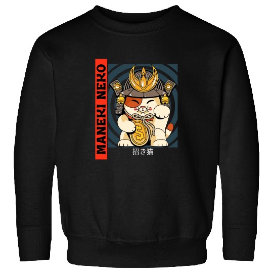 Adorable Maneki Neko Cat Sweatshirts