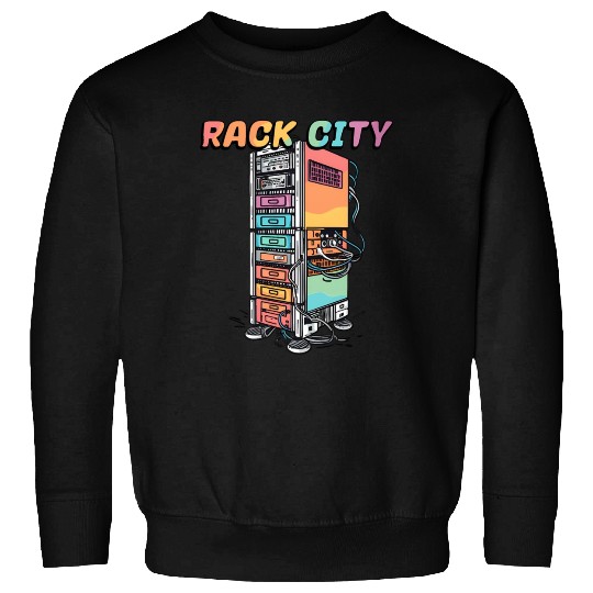 Rack City Network Server Rack Network Engineer Sweatshirts