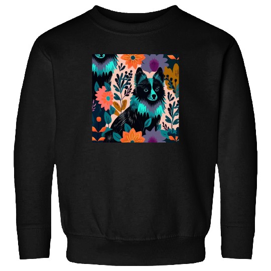 cute colorful Schipperke Sweatshirts
