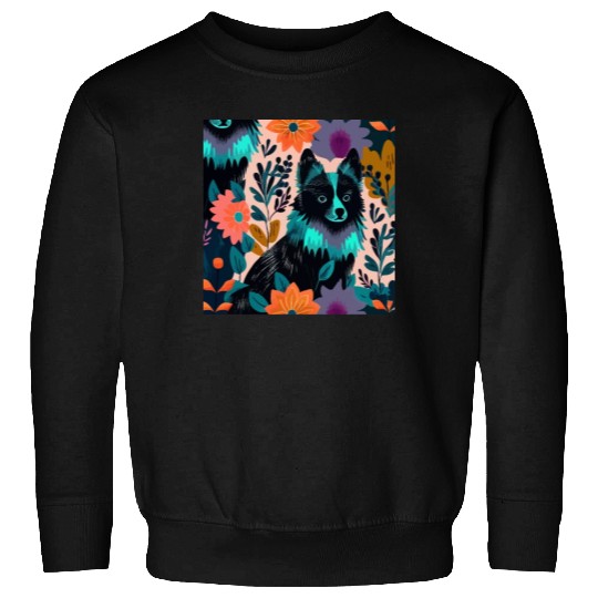 cute colorful Schipperke Sweatshirts