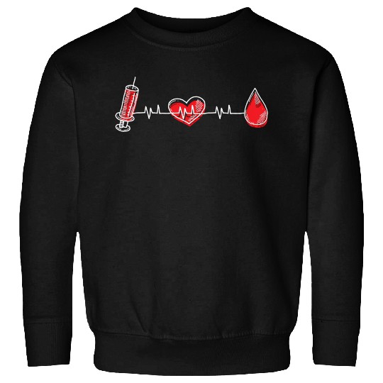 Phlebotst Hebeat Syringe Medical Phlebotomy Sweatshirts