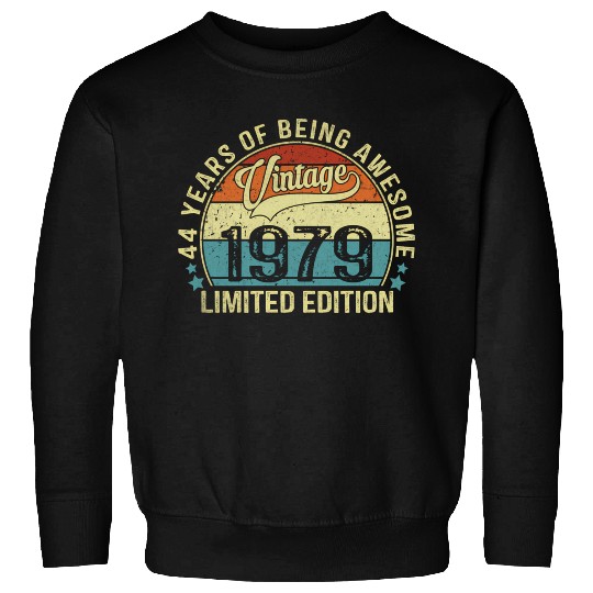 44 Vintage 1979 Retro 44Th Bday 44 Years Old Sweatshirts