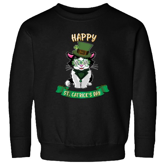 St Patric Day Saint Patric Day Cat Sweatshirts