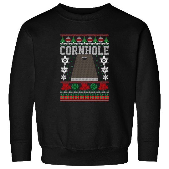 Cornhole Ugly Happy Sweatshirts