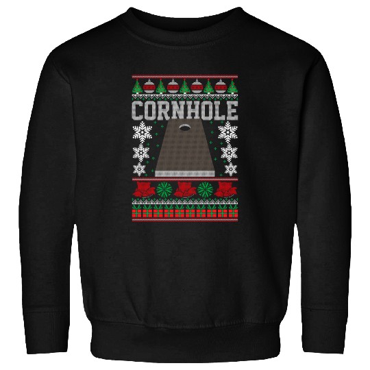 Cornhole Ugly Happy Sweatshirts