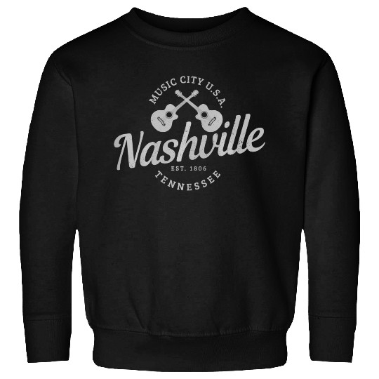 Nashville Tennessee Guitar Country Music City Sweatshirts