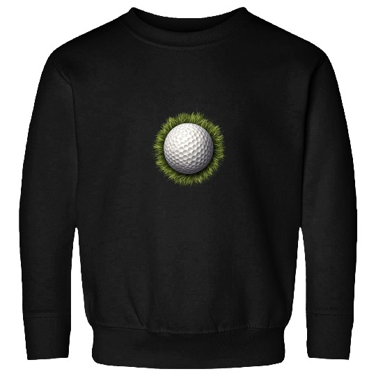 Golf Ball Green Grass Golfer Golf Player Golfing Sweatshirts