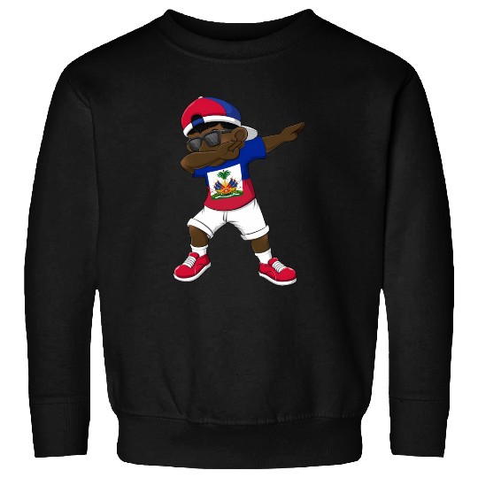 Dabbing Haitian Haiti Flag Dab Dance Sweatshirts