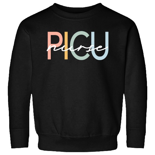 Picu Nurse Pediatric Intensive Colorful Boho Sweatshirts
