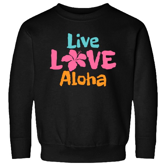 Hawaii Aloha Hibiscus Flower Hawaiian Surf Surfer Sweatshirts