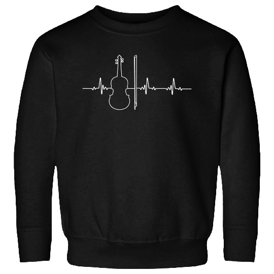 Violin Heartbeat Music Lover For Violin Lovers JT Sweatshirts